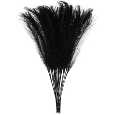 карта поиска 25pcs Faux Pampas Grass 53.3 cm Artificial Fake Dried Pampas Grass Decor for Floor Vase Filler, Wedding Decoration, Home Decoration, Black