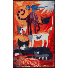 Salonloewe Rosina Wachtmeister paklājs kaķu tornis 75x120 cm krāsains skrejceļš paklājs mazgājams, piemērots žāvēšanai veļas žāvētavā