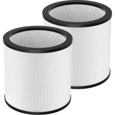 2 Pack TP01 True HEPA rezerves filtrs saderīgs ar Dyson torņa attīrītāja Pure Cool Link modeļiem TP01, TP02, TP03, AM11, BP01, salīdzinājums ar daļas numuru 968126-03