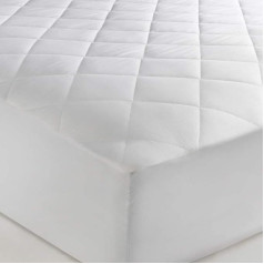 The Bettersleep Company zīmols - Viesnīcas kvalitātes mikrošķiedras matrača aizsargs vienvietīgai gultai - Supersoft Diamond Quilted & Anti Allergenic Exra Comfort