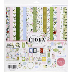 Echo Park Paper Company CBFLN135016 Papīra kolekcijas komplekts Flora Nr.4, 12 x 12 collas