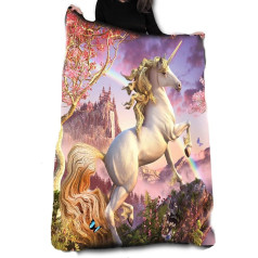 Wild Star@Home David Penfound Awesome Unicorn Fleece Blanket / Throw / Sienas gobelēns 147 cm x 147 cm