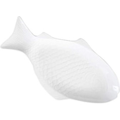 Hemoton White Ceramic Fish Plate 15 collu pārtikas uzkodas uzkodas uzkodu pasniegšanas paplāte pusdienas vakariņas pasniegšanas paplāte mājas pusei bankets