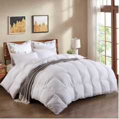 Sega no pīļu spalvām un pūkām 13,5 Tog Premium Hotel Quality Super Soft Warm Cozy Anti Allergy Single Double King Super King