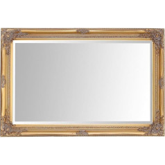 Select Mirrors Rhone sienas spogulis - franču vintage rokoko stila baroka stila šabja šiks mājas dekors - 60cm x 90cm (2x3 pēdas) (antīkais zelts)