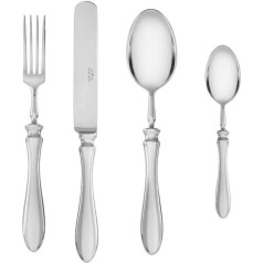 Gerlach Retro Cutlery Set for 12 People in Wooden Box Dishwasher Safe Stainless Steel Elegant Cutlery Knife Fork Spoon Teaspoon Cake Fork Cake Spatula Cutlery Rustproof 68 Pieces