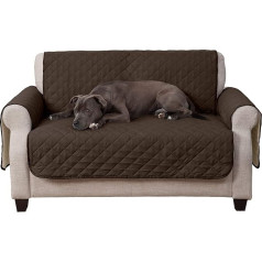 Furhaven Loveseat Slipcover Ūdensizturīgs divkrāsu divpusējs mēbeļu aizsargpārklājums - Espresso/Clay, Loveseat