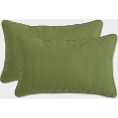 Pillow Perfect Outdoor Forsyth taisnstūra formas metamie spilveni, 2 gabali, zaļš