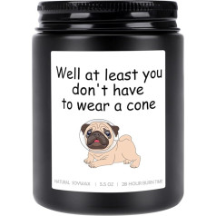 Соевые свечи Get Well at Least You Don't Have to Wear A Cone - Post Surgery Encouragement Gifts Cancer Funny Recovery Feel Better Gifts (5,5oz)