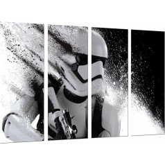 Sienas Picture Star Wars Darth Vader armijas ķivere 131 x 62 cm Koka drukāt XXL formāta mākslas drukas Ref.26641