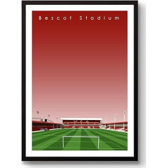 Home.Ground.Prints Walsall FC Bescot Stadium Grafiskā sienu mākslas dāvanu kolekcija