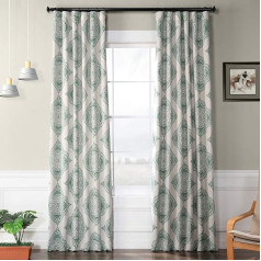 HPD Half Price Drapes Aizkari ar apdrukātu aizkaru dizainu guļamistabai un viesistabai 50x108 BOCH-KC27D-108 (1 panelis) Henna Clover