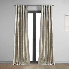 HPD Half Price Drapes DIS-ID7806-96 Teksturēts Dupioni zīda aizkars (1 panelis), 50 x 96, kašmira krāsā