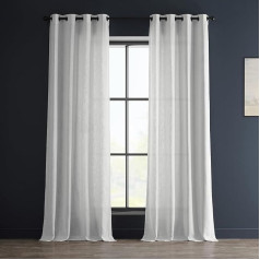 HPD Half Price Drapes FHLCH-VET13191-96-GR Aizkari aizkari viesistabai 50 x 96 cm (1 panelis), rīsu balts