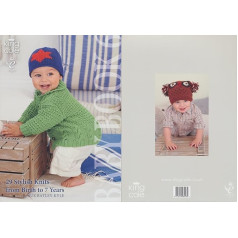 King Cole Baby Book Sešu adījumu grāmata Double Knitting Patterns Birth to 7 yrs by King Cole - King Cole Patterns