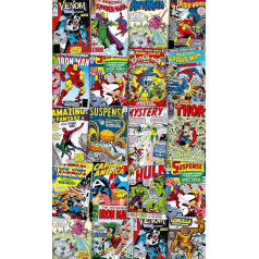 Komar - Marvel - Flizelīna sienu siena COVER MODERN - 120 x 200 cm - tapetes, sienas dekori, supervaroņi, glābēji - VD-007