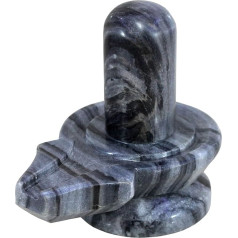 KLEO marmora akmens Šiva Lingam Shiv Leng Idol Murti Statue (5.25 Grey)