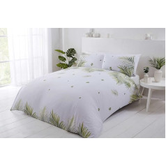 Rapport Home Furnishings Tropical Palm Leaves atgriezeniska sega Cover Set Green King Size