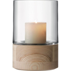 LSA Lotta Ash Lantern & Base H22,5cm Clear *.