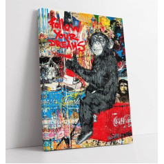 Banksy Graffiti Follow Your Dreams Canvas Print 30 x 20 collas