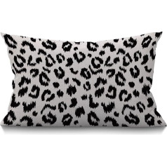 BGBDEIA Leopard Throw spilvens Case Dekoratīvs Throw spilvens Case Leopard Print spilvens Case dīvāns dīvāns dīvāns kokvilnas lina 30x50cm 30x50cm 30x50cm