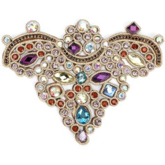 2 vienetai Perlų aplikacija Rhinestone Applique Applique Applique Applique vestuvių suknelė batai krepšiai apykaklės galvos apdangalai (07 modeliai violetinė)