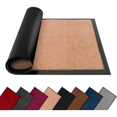 FB FunkyBuys Dirt Trapper Mat - gumijas paklājiņi, mazgājami, viegli, virtuves paklājiņi, kas paredzēti lieliem darbiem | Grīdas paklājiņi (60cm x 90cm, bēšs)