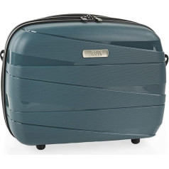 JASLEN - 161335 Kosmētikas futrālis Hard Shell Large Beauty Case for Women, Trolley & Hand Luggage Suitcase: Skaistumkopšanas futrālis, ciets kosmētikas futrālis, liels - ideāli piemērots ceļošanai!, metāliski zils