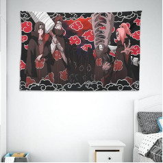 Tikai Funky Naruto Tapestries Shippuden Shippuden Akatsuki Tapestry poliestera auduma aizkaru sienas mākslas [81 