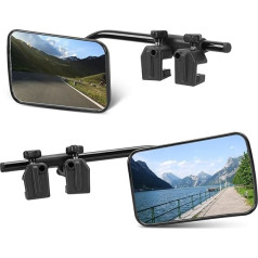 Pack of 2 Caravan Mirrors, Universal, Zilchx Adjustable Caravan Mirror, Car Wing Mirror, Caravan Mirror, Mirror for Caravan Universal, Mirror Extension Caravan