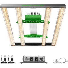 MARS HYDRO LED audzēšanas lampa E3000 Pilna spektra audzēšanas gaisma 300 vatu augu lampai Tālvadības pults Dimmable Commercial Grow Lamp Daisy Chain, 2,8 umol/J