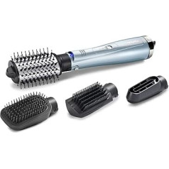 Щетка горячего воздуха BaByliss Hydro Fusion Smooth & Shape с 4 насадками для сушки феном, выпрямления, придания объема и расчесывания, технология Dual Ion с эф