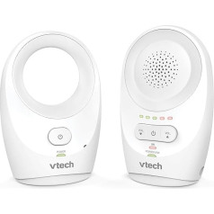 VTech Digital Audio Baby Monitor DM1111 - DECT tehnoloģija, trokšņa līmeņa displejs, jostas stiprinājums un citas funkcijas - ar vecāku un mazuļa bloku | bez miega funkcijas