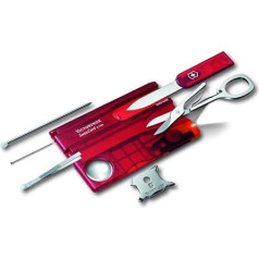 Victorinox Swiss Card Pocket Knife, Nail Care, Nail File, Scissors, red