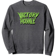 Fortnite Victory Royale Scary Font sporta krekliņš, pelēks