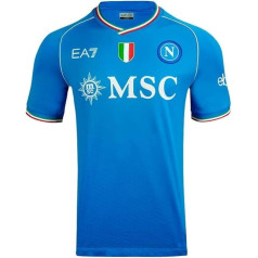 SSC NAPOLI vīriešu krekliņš Ea7 Home Jersey, zils, M, zils