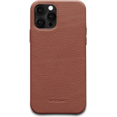 Woolnut Leather Case for iPhone 12/12 Pro Case - Konjaka brūns