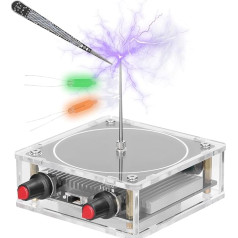 Weytoll BT versijas mini Teslas spoles komplekts, bezvadu spuldzes Teslas spole, elektriskās strāvas bezvadu pārraides modelis, elektriskais Longbow 10 cm aizdedzes frekvences ģenerators, Eiropas kontaktdakša