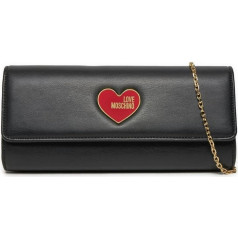 Moschino Borsa donna Love pochette con tracolla in ecopelle nero BS24MO54 JC4225