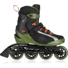 SPOKEY MrFIT Inline skrituļslidas pieaugušajiem | Triple Closure System | ABEC-7 Carbon Men Teenagers Inline Skates | Izmēri: 41-46