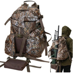 Blackpeanut - Hunting Backpack - Multifunctional Waterproof Camouflage Tactical Backpack with Rifle Holder, Hiking Backpack with Large Capacity Various Compartments, Accessories Gift for Hunters,