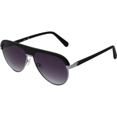 Guess saulesbrilles (GU-6937 05B) Melns spīdīgs - sudraba - pelēks gradients