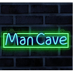 Man Cave Neona zīme YuanDian, neona gaisma Gamer istabas sienas apdare, dāvanu idejas zēniem spēles brāļadēls vīrieši Teen dēls mazdēls