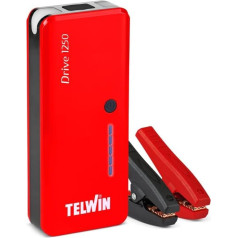 Telwin Drive 1250 3-in-1 12 V litija starteris ar 1250 A strāvas avotu un LED gaismu