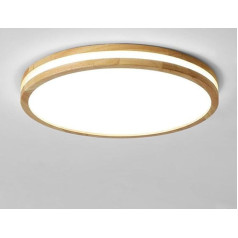 LIGKIN LED griestu gaisma Koka 36 W griestu gaisma apaļa 40 cm balta 6500 K diametrs Modernā divslāņu virtuves lampa Dzīvojamā istaba Balkona balkons Priekšnams Bērnu istaba Guļamistaba