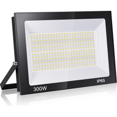 Royana 300 W āra LED prožektors, īpaši spilgts 30 000 LM LED prožektors, 6000 K Cool White LED prožektors, IP65 ūdensizturīgs LED prožektors sporta laukumam, garāžai, dārzam,