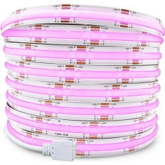 DC24 V COB RGB LED lente, 10 m/Roll, aptumšojama, elastīga, augsta blīvuma, vienmērīga gaisma, 670 LED/m, krāsu maiņas gaismas lente apkārtējam apgaismojumam, tikai 10 m RGB LED lente, bez barošanas bloka un