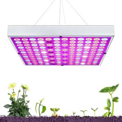 Mingfuxin 2024 Augu lampa LED pilna spektra, 45 W LED pilna spektra augu gaisma, UV un IR Dasiy ķēdes funkcija Grow Light Augšanas lampa kaņepēm istabas augiem, dārzeņiem, ziediem (45 W)