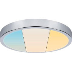 Paulmann Aviar 78927 LED griestu gaismas panelis IP44, apaļš 360 mm, balts, hromēts, ieskaitot 1 x 24 vatu gaismas paneli, plastmasas, 2700 K