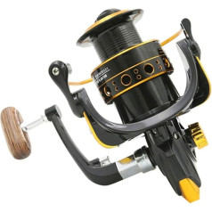 Makšķerēšanas spole Spininga spole 50kg Metāla materiāls Grip Line Spool Saltwater Makšķerēšana Tackle Makšķerēšana Rod Wheel (Krāsa: gaiši pelēka, Spole ietilpība: 5000 Series)